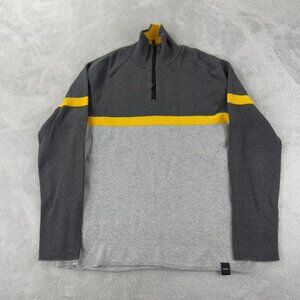 DKNY Men's Size Medium 1/4 Zip 100% Cotton Embroidered Made in China